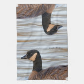 Profil einer Klingelgans Geschirrtuch (Vertikal)