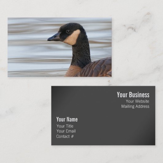 Profil einer Klingelgans Visitenkarte (Vorne/Hinten)
