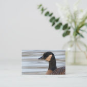 Profil einer Klingelgans Visitenkarte (Stehend Vorderseite)