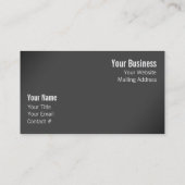 Profil einer Klingelgans Visitenkarte (Rückseite)