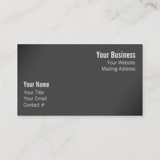 Profil einer Klingelgans Visitenkarte (Rückseite)