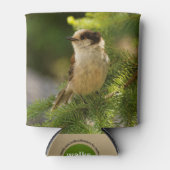 Profil einer Niedlichen grauen Jay / Whiskeyjack Dosenkühler (Vorderseite)