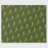 Profil einer Niedlichen grauen Jay / Whiskeyjack Geschenkpapier (Flach)