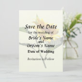 Profil einer Sonnenblume Save the Date (Stehend Vorderseite)