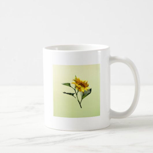 Profil einer SonnenblumeKaffeepause-Tasse Kaffeetasse (Rechts)