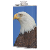 Profil eines Adult Bald Adlers Flachmann (Links)