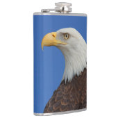 Profil eines Adult Bald Adlers Flachmann (Rechts)