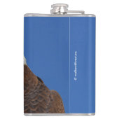 Profil eines Adult Bald Adlers Flachmann (Rückseite)