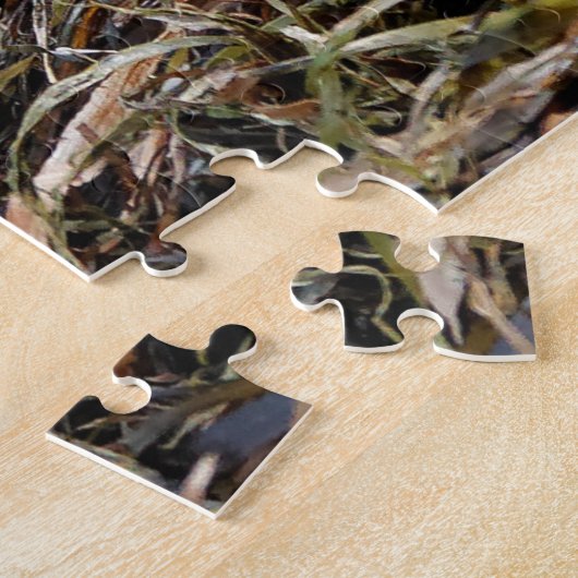 Profil eines Buff-Breasted Sandpipers am Strand Puzzle (Seite)