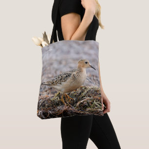 Profil eines Buff-Breasted Sandpipers am Strand Tasche
