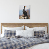 Profil eines Doppelkreuzes Kormorans Leinwanddruck (Insitu (Schlafzimmer))