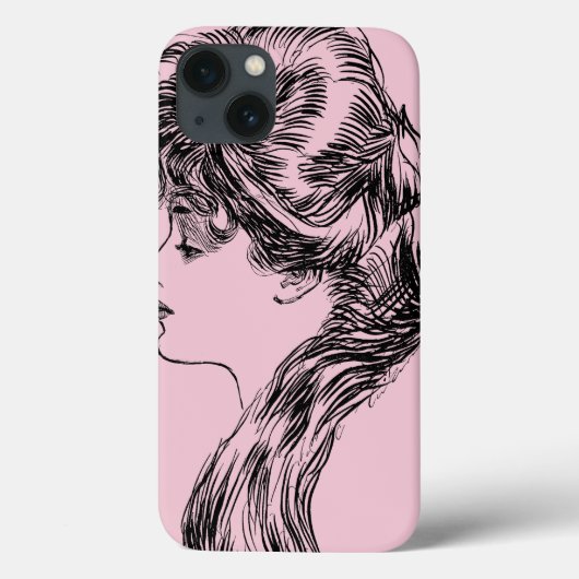 Profil eines Gibson-Mädchens, 1903 Case-Mate iPhone Hülle (Rückseite)