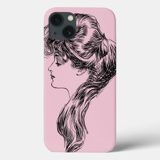 Profil eines Gibson-Mädchens, 1903 Case-Mate iPhone Hülle (Rückseite)