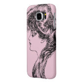 Profil eines Gibson-Mädchens, 1903 Case-Mate Samsung Galaxy Hülle (Rückseite Links)