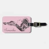 Profil eines Gibson-Mädchens, 1903 Gepäckanhänger (Vorderseite horizontal)