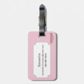 Profil eines Gibson-Mädchens, 1903 Gepäckanhänger (Rückseite vertikal)