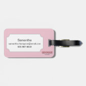 Profil eines Gibson-Mädchens, 1903 Gepäckanhänger (Rückseite horizontal)