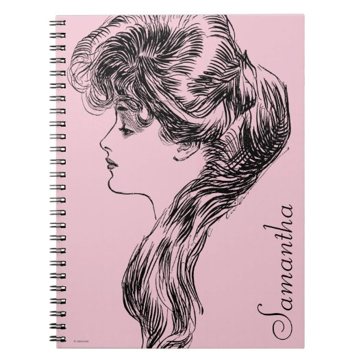 Profil eines Gibson-Mädchens, 1903 Notizblock (Vorderseite)