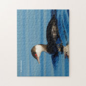 Profil eines Horned Grebe Puzzle (Vertikal)