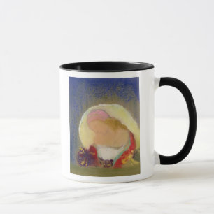Profil eines Mädchens mit Blumen, c.1900 Tasse