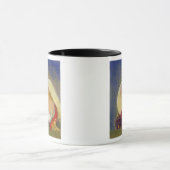 Profil eines Mädchens mit Blumen, c.1900 Tasse (Zentrum)