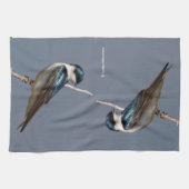 Profil eines männlichen Baumes Schlucken in der So Handtuch (Horizontal)