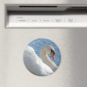 Profil eines Mute Swans Magnet (In Situ (Geschirrspüler))