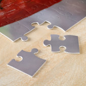 Profil eines roten Golden Pheasant Puzzle (Seite)