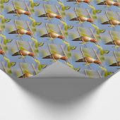 Profil eines Rufous Hummingbird Geschenkpapier (Ecke)