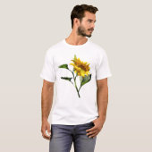 Profil eines Sonnenblumen-T - Shirt (Vorne ganz)