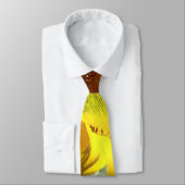 Profil eines Sonnenblumenkerns Krawatte (Gebunden)