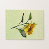 Profil eines Sonnenblumenpuzzles Puzzle (Horizontal)