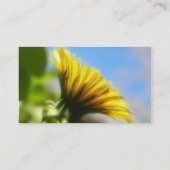 Profil - goldener Löwenzahn Visitenkarte (Rückseite)