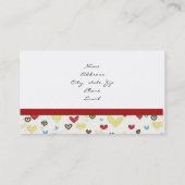 PROFIL- ODER GESCHÄFTSKARTE FÜR niedliche UND SICH Visitenkarte (Rückseite)