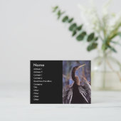 Profil oder Visitenkarte, Anhinga Visitenkarte (Stehend Vorderseite)