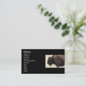 Profil oder Visitenkarte, Bison Visitenkarte (Stehend Vorderseite)