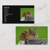 Profil oder Visitenkarte, Chipmunk Visitenkarte (Vorne/Hinten)
