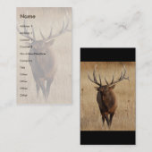 Profil oder Visitenkarte, Elch Visitenkarte (Vorne/Hinten)