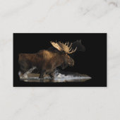 Profil oder Visitenkarte, Elchspritzen Visitenkarte (Rückseite)