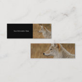 Profil oder Visitenkarte, Kojote Mini Visitenkarte (Vorne/Hinten)