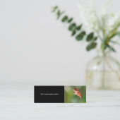 Profil oder Visitenkarte, Kolibri Mini Visitenkarte (Stehend Vorderseite)