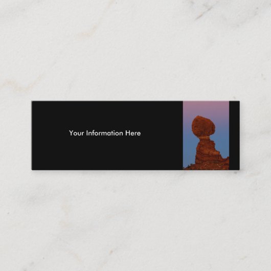 Profil oder Visitenkarte, Landschaft Mini Visitenkarte (Vorderseite)