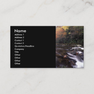 Profil oder Visitenkarte, Landschaft u. Kaskade Visitenkarte