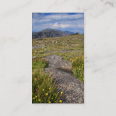 Profil oder Visitenkarte, Landschaft Visitenkarte (Rückseite)