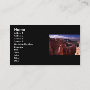 Profil oder Visitenkarte, Landschaft Visitenkarte
