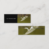 Profil oder Visitenkarte, Reiher Mini Visitenkarte (Vorne/Hinten)