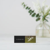 Profil oder Visitenkarte, Reiher Mini Visitenkarte (Stehend Vorderseite)