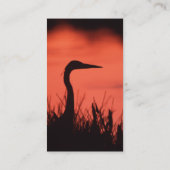 Profil oder Visitenkarte, Reiher Visitenkarte (Rückseite)