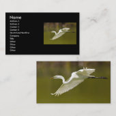 Profil oder Visitenkarte, Reiher Visitenkarte (Vorne/Hinten)