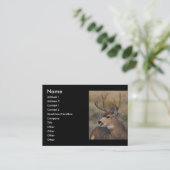 Profil oder Visitenkarte, Rotwild Visitenkarte (Stehend Vorderseite)